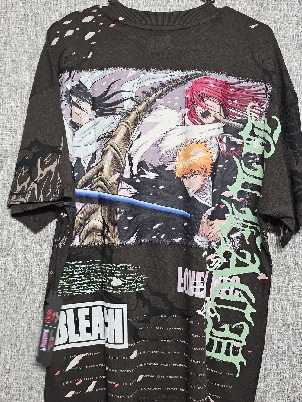 Civil Regime x BLEACH Anime Graphic Tee Men’s Small OVERSIZED HEAVYWEIGHT
